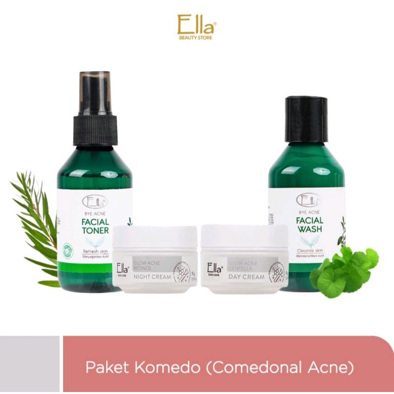 ELLA SKINCARE PAKET KOMEDO | Comedonal Acne