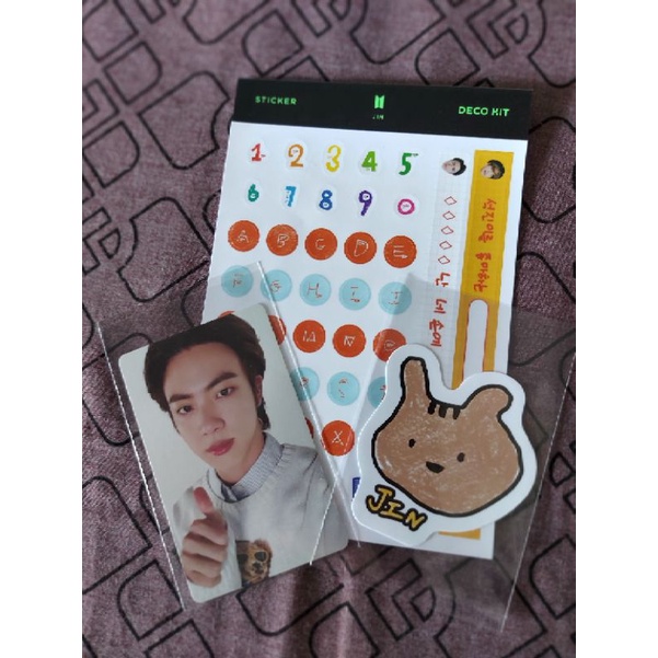 READY STOK | PC DECO KIT dua sisi JIMIN ,JIN (DECO STIKER + CUTTING STIKER)