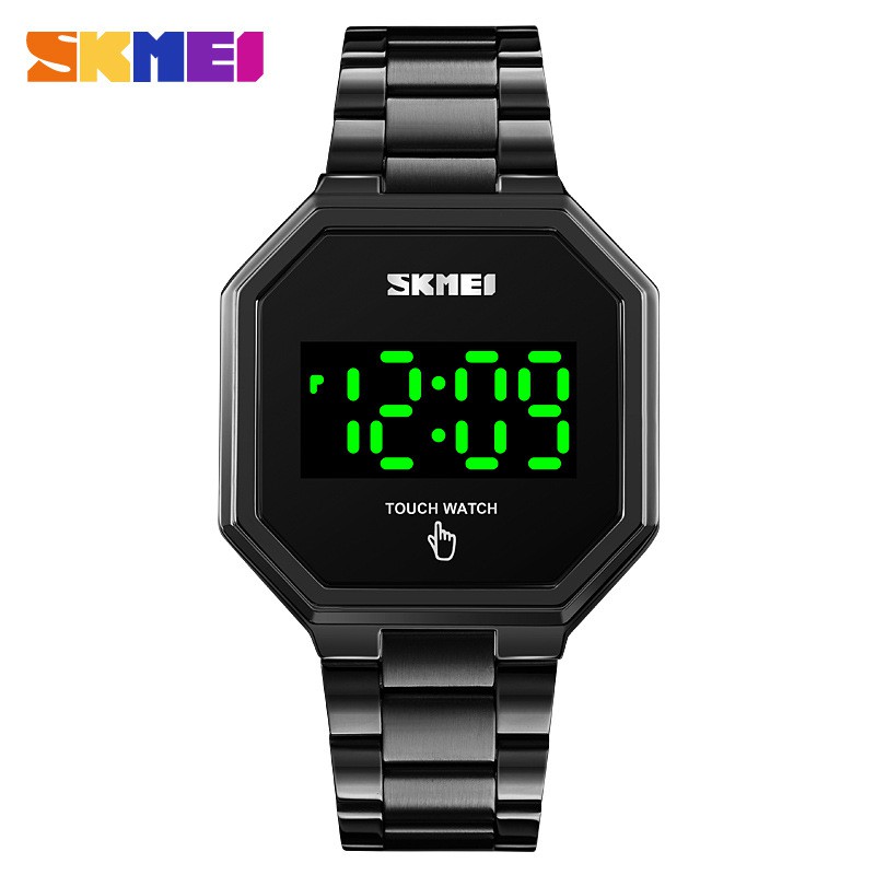 SKMEI 1696 Jam Tangan Pria Digital Layar Sentuh Tali Stainless WATCHKITE WKOS