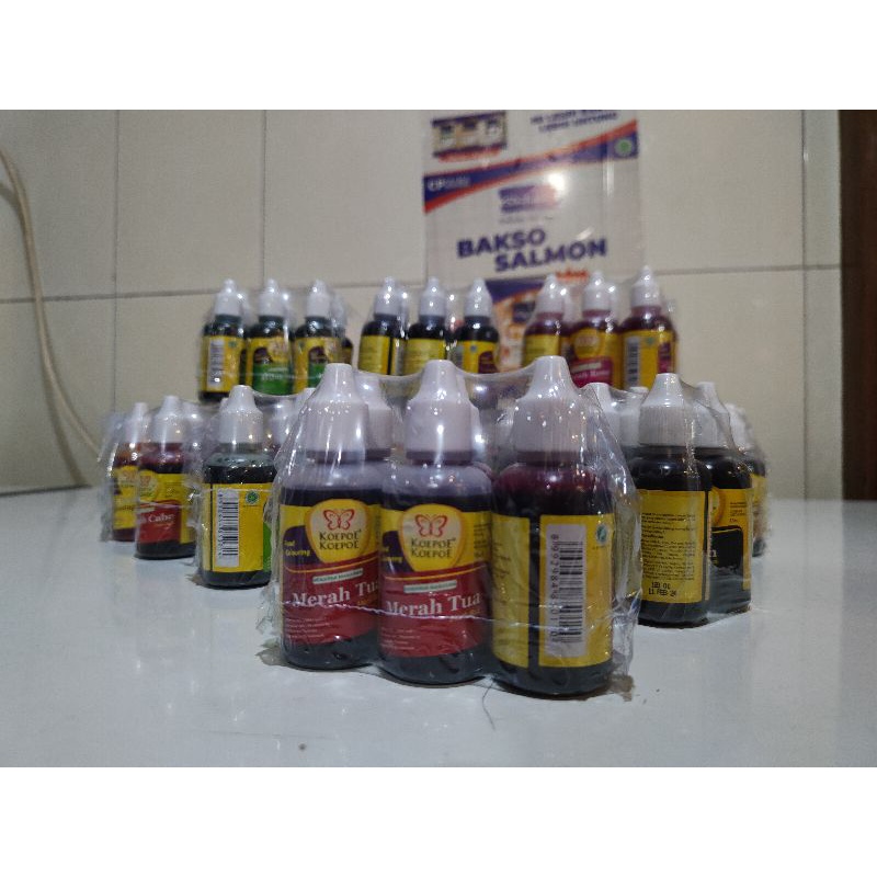 

Koepoe Koepoe / Kupu Kupu Pewarna Makanan Merah Tua 30 ml Koe Poe