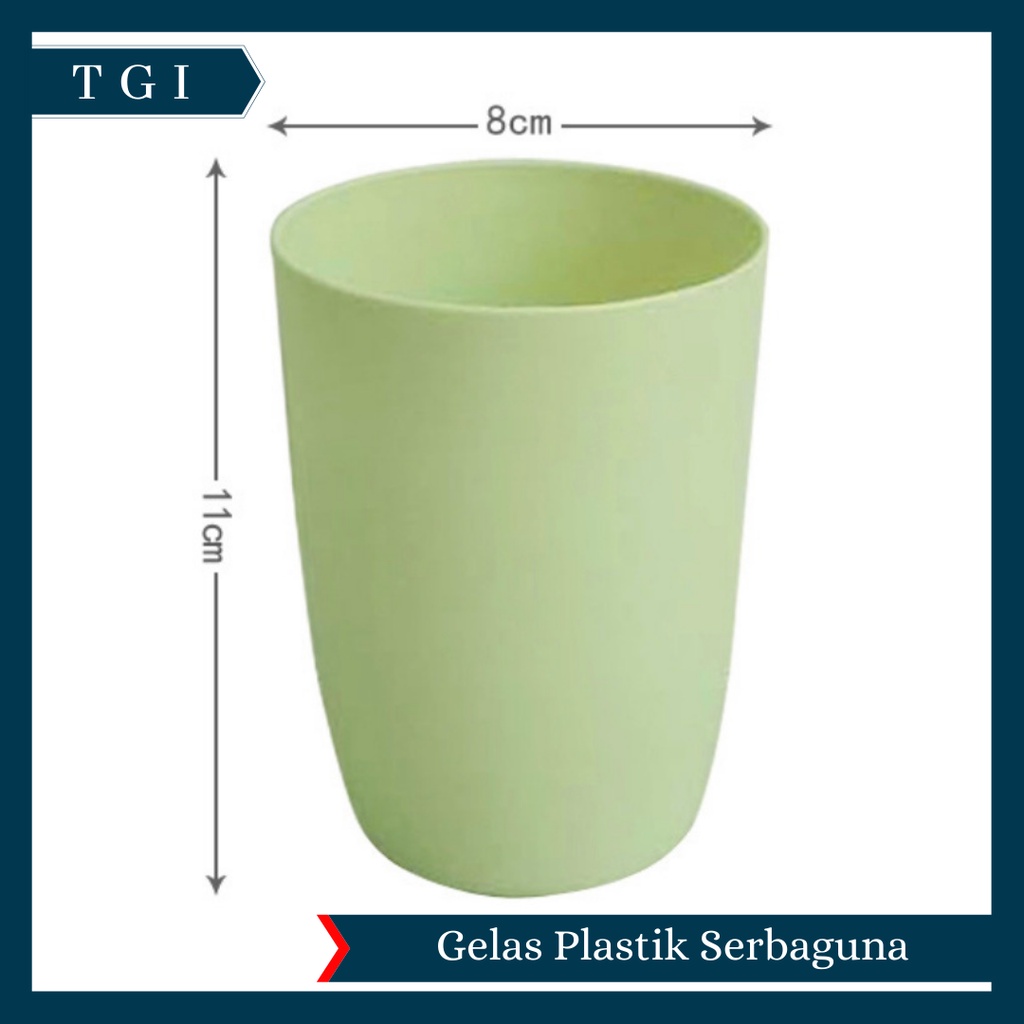 TGI - GELAS PLASTIK WARNA PASTEL AMAN BPA FREE | GELAS PLASTIK KUAT ELASTIS | GELAS MULTIFUNGSI | GELAS PLASTIK SERBAGUNA