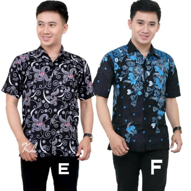 Kemeja Batik Pria Ppbtk08 Modern Lengan Panjang Casual Modis Trendy Masa Kini M L Xl Asli Pekalongan