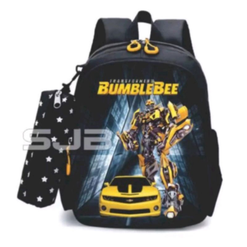 DAEYBAG-TAS RANSEL ANAK MOTIV PRINT BUMBLE BE TREN MASA KINI