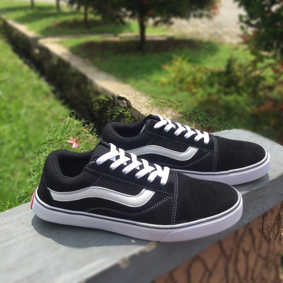 Sepatu Pria Wanita Sepatu casual, sepatu Kece, Sepatu Wanita Sepatu vans Hitam, Sepatu casual