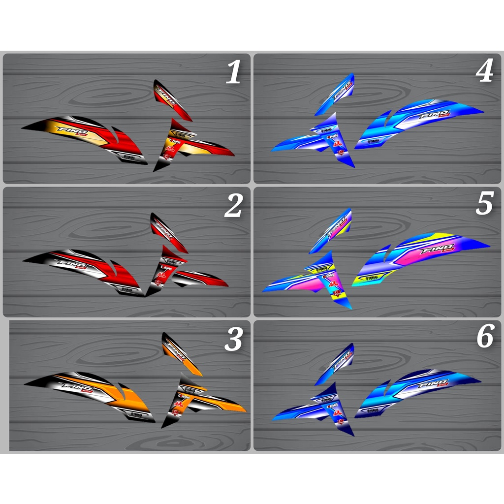 List Sticker Striping Body Yamaha Fino / Stiker Motor Striping Body Yamaha Fino 125/Premium