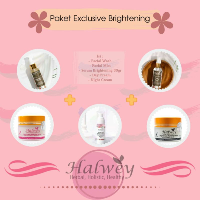 paket Exclusive Brightening Halwey