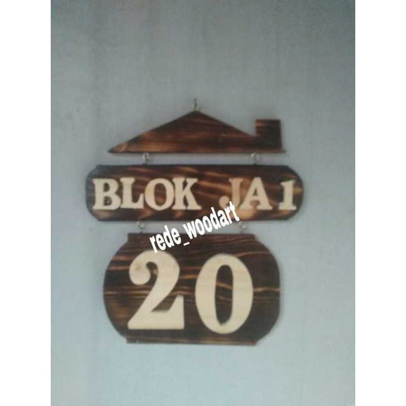 Nomor Rumah Kayu Nomor Rumah Custom Nomor Rumah Murah Papan Alamat Rumah