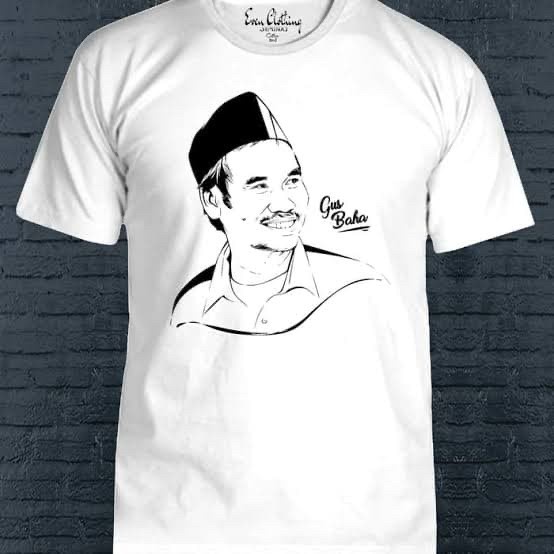 KAOS MUHIBBIN GUS BAHA BAJU TSHIRT DISTRO  ISLAM ULAMA ULAMA/SANTRI