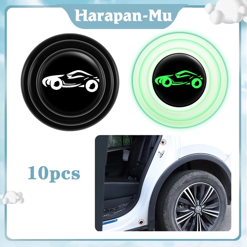New Gasket Peredam Kejut Pintu Mobil 10pcs Pad Silikon Cover Proteksi Pintu Mobil Gasket Peredam