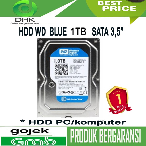 Hdd WD Blue 1TB SATA hardisk PC 3.5&quot;