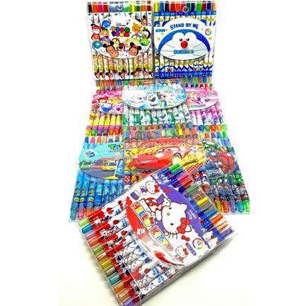 

Keluaran Terbaru | JnO Rolling CRAYON PUTAR Krayon Alat Pensil Warna karakter oil pastel 12 warna stationary |Promo@bulanan