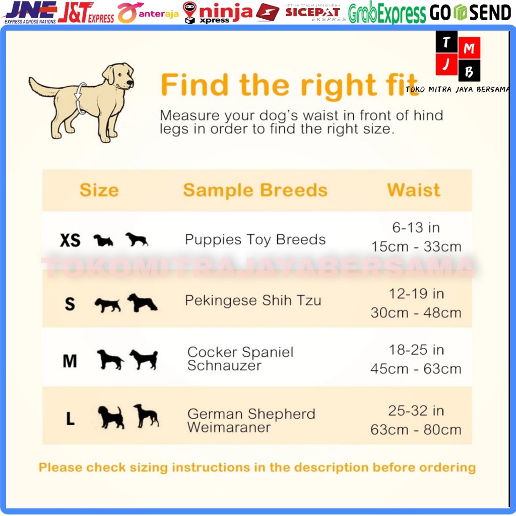 POPOK ANJING JANTAN 1PCS DIAPERS DOG MALE DONO DS DIARY 1PCS