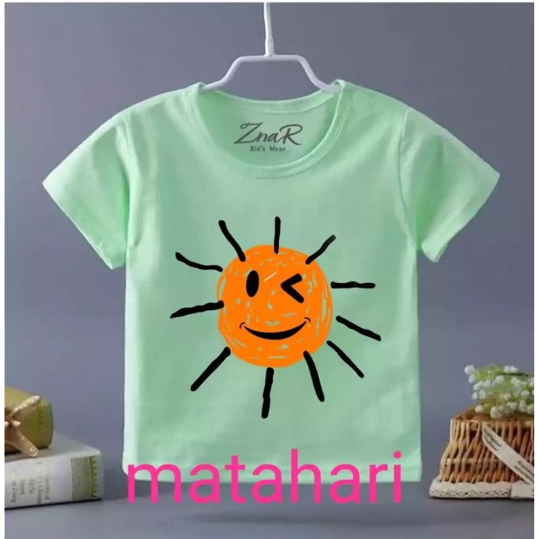 Baju bayi atasan kaos bayi usia 3-9 bulan-26 Hijau Matahari