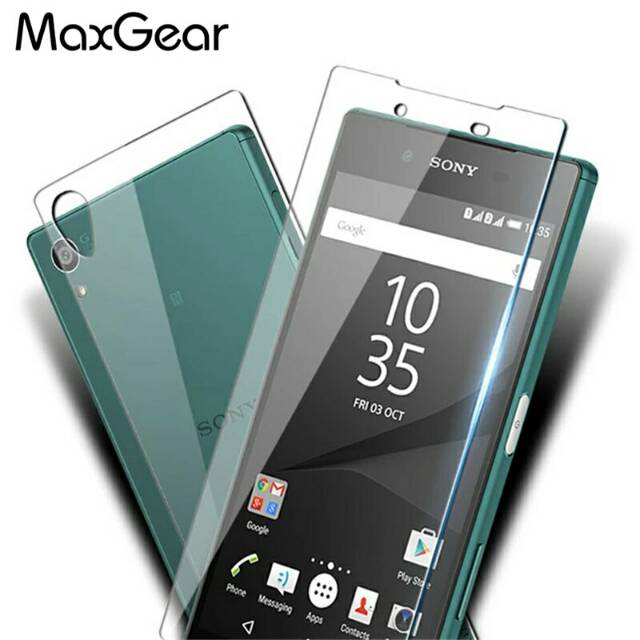 Tempered glass sony xperia Z1 fullset depan belakang docomo & global
