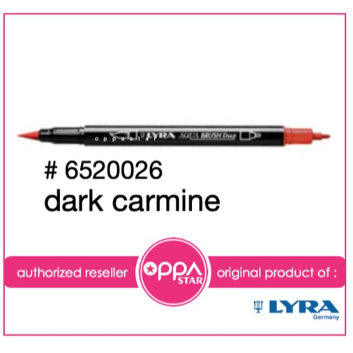

Lyra Aqua Brush Duo Pen Dark Carmine # 6520026