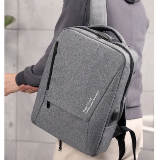 ONLYONE12 Tas Ransel Unisex / Tas Kerja Muat Laptop / Tas Ransel Unisex Casual / Tas Laptop 15inch WW01