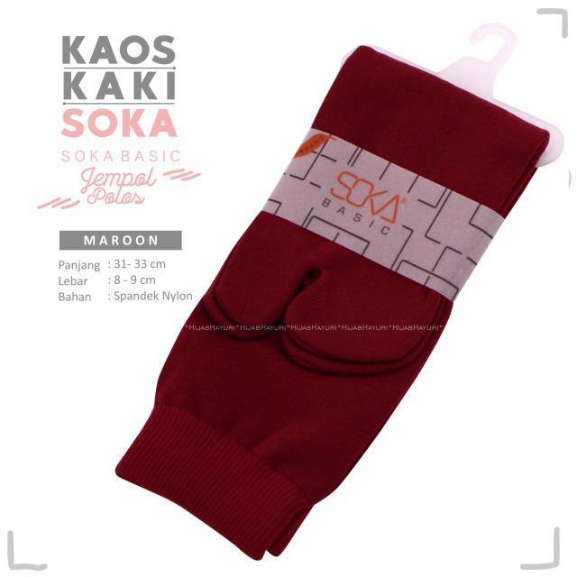 Kaos Kaki Soka Jempol Basic Polos