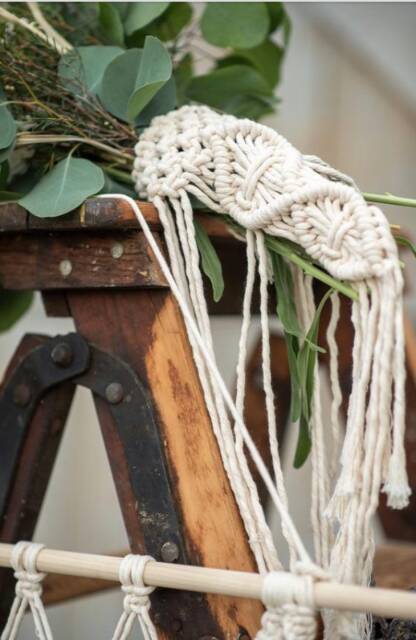 READY STOK) macrame bouquet wrapping / macrame wall hanging