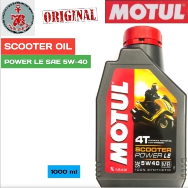 Motul oli  matic power le SAE 5-40 1 liter 100% original for all matic