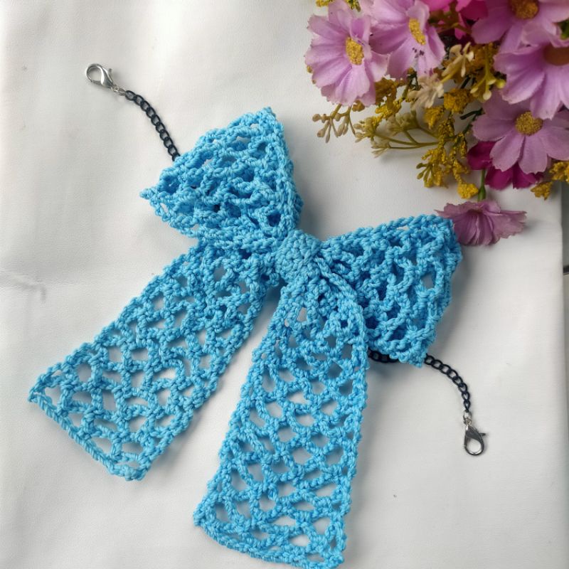 konektor masker pita rajut