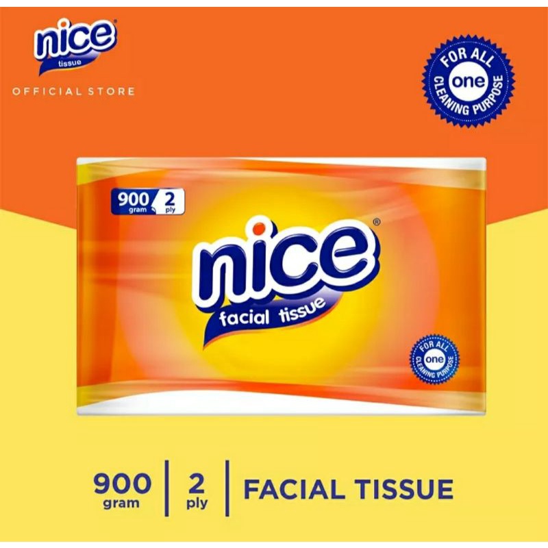 Tisu Tissue Kering Facial NICE / Soft Heaven / Cheerful 900 gram gr 2 Ply-NICE