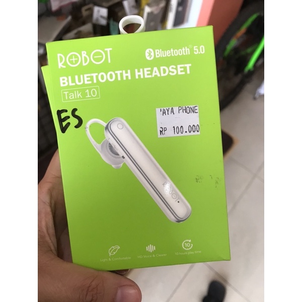 HEADSET BLUETOOTH ORIGINAL MERK ROBOT BARU