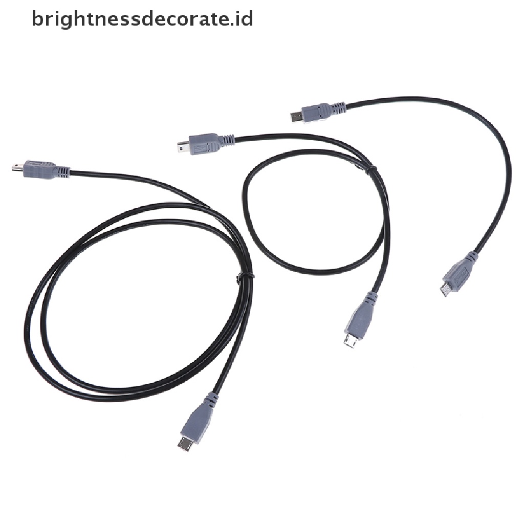 [birth] 1PC micro usb male to mini usb male adapter converter data cable line 25/50cm [ID]