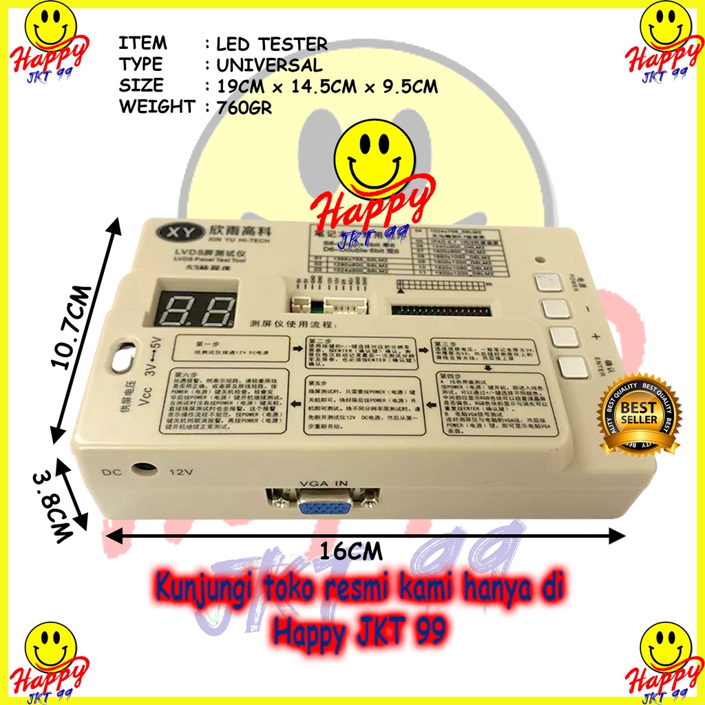 XY PANEL LED TESTER LCD TESTER SCREEN TESTER LAPTOP TV COMPUTER SUPPORT 7-65