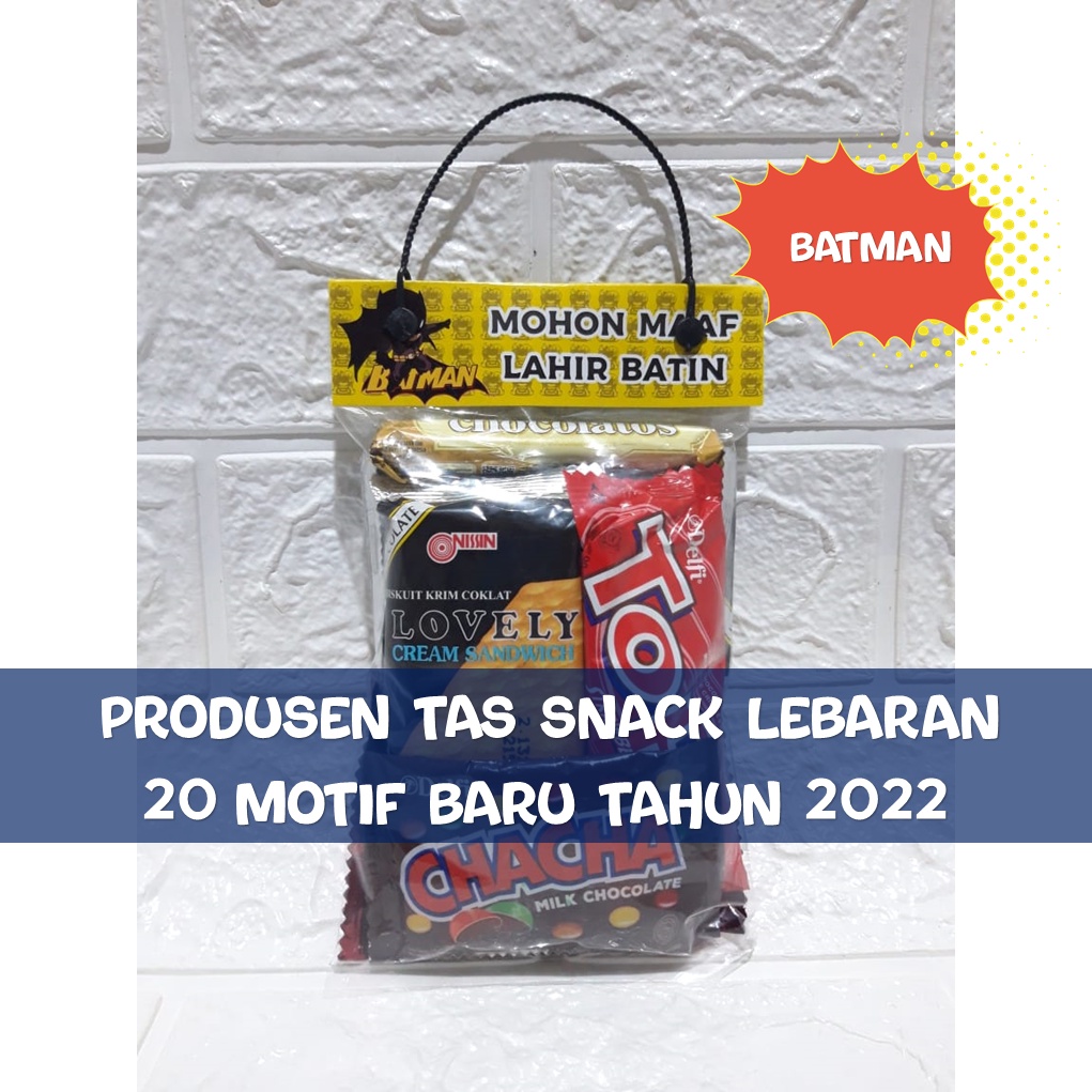 

[ Karakter Batman 10 pcs] Tas Plastik Snack Lebaran | Kantong THR Anak Kekinian | Amplop Parcel Lebaran Grosir