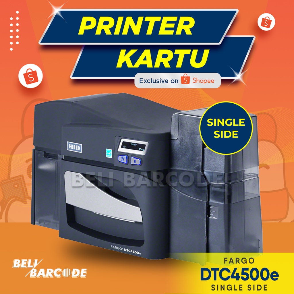 Fargo DTC 4500e ID Card Printer Single Side 300 dpi