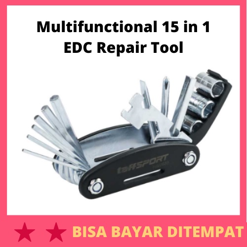 Multifunctional 15 in 1 EDC Repair Tool / Alat Peralatan Perlengkapan Perbaikan Tools Reparasi  Serb