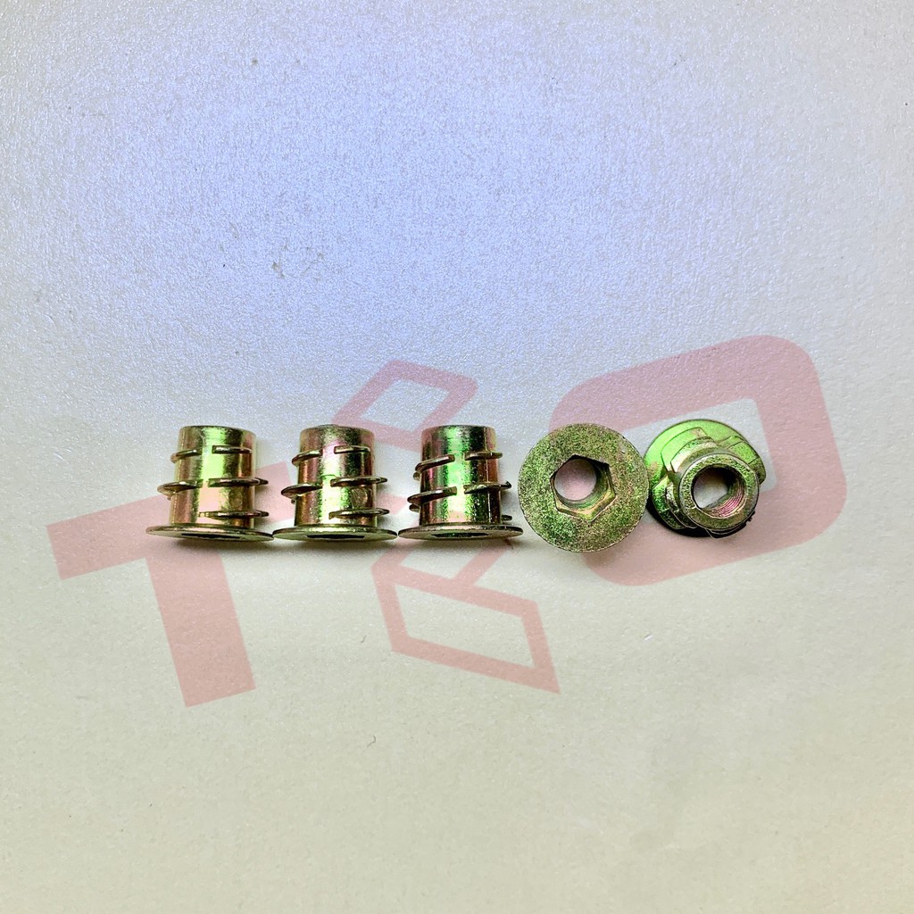 MUR NANAS M6X10 OD isi 50 pcs / M 6 x 10 / Tanam / Mur Insert Knockdown / Cakar