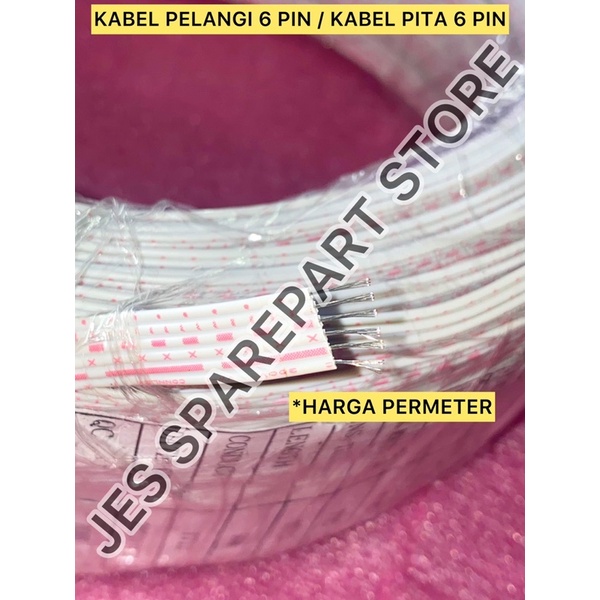 KABEL PELANGI 6 PIN / KABEL PITA 6 PIN