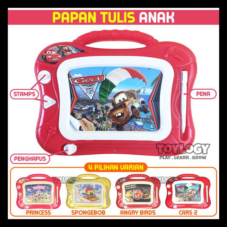 

Mainan Edukasi Anak Magnetic Drawing Board Pen Papan Tulis Karakter Terbaik