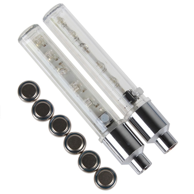 Lampu Peringatan 5 Led Warna-Warni 4 Warna Untuk Roda Sepeda / Motor / Mobil