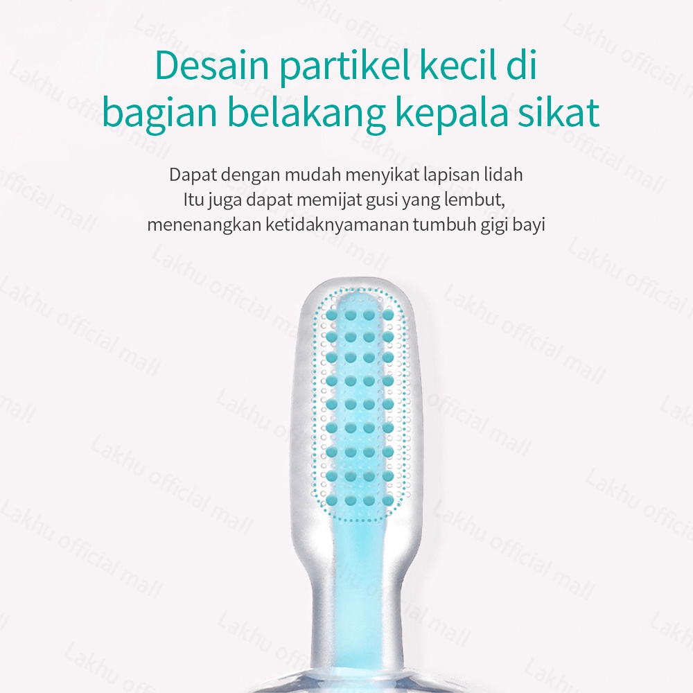 Lakhu sikat gigi anak bayi silicon/baby tooth brush 1-3tahun