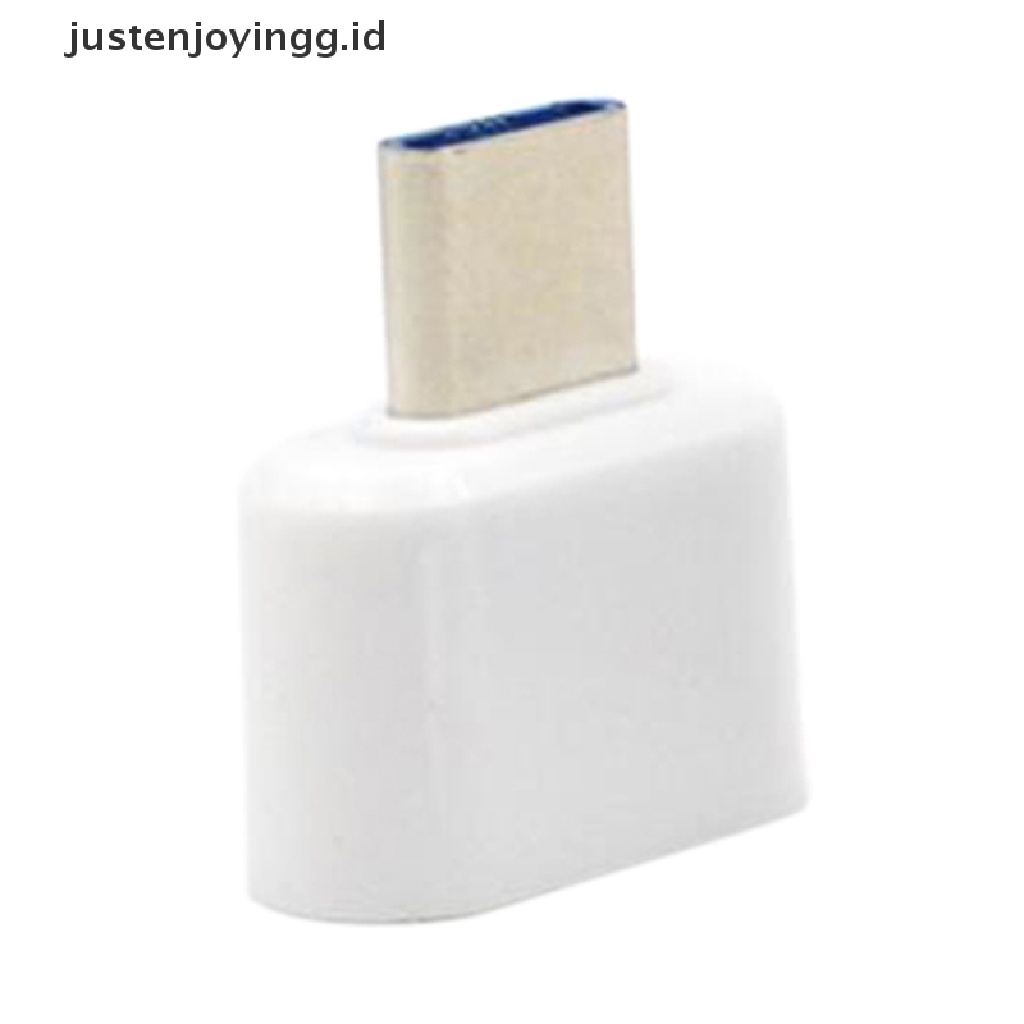 2pcs Adapter Konverter Data OTG USB Tipe C Male Ke USB 2.0 Female Untuk Handphone