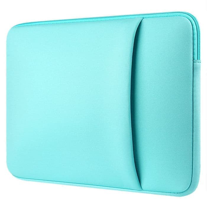 Tas Laptop Softcase Macbook Sleeve 14 inch Neoprene Zipper - blue