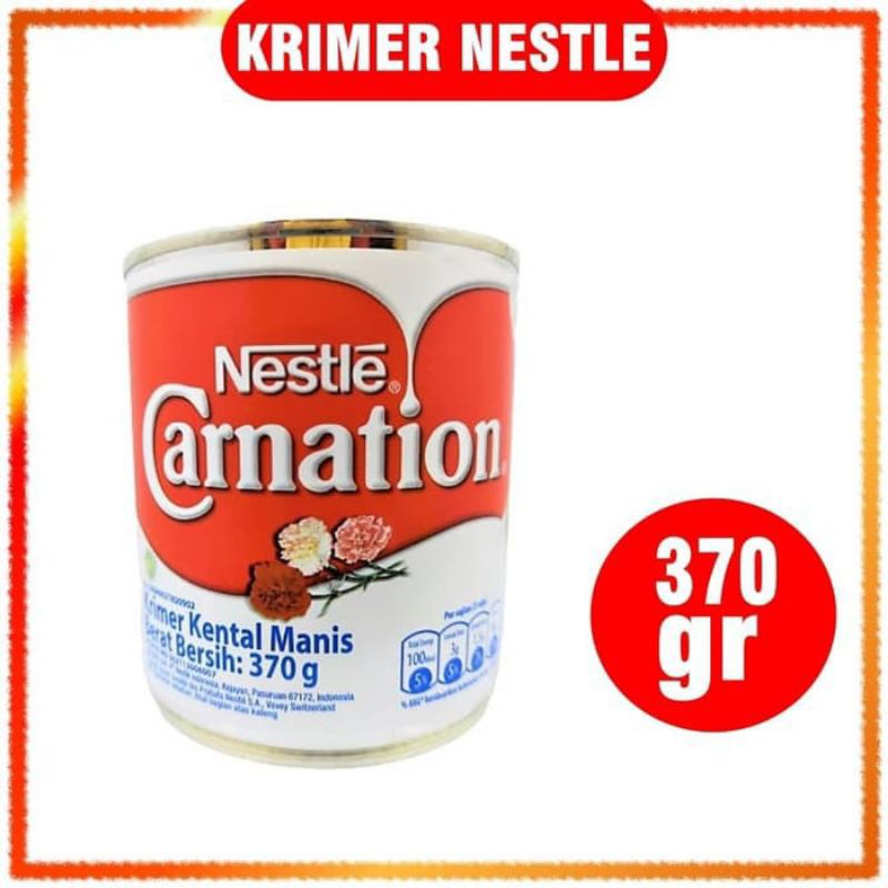 

NESTLE CARNATION SUSU KRIMER KENTAL MANIS KALENG 370 GRAM