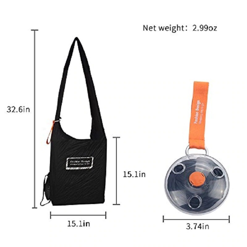 SHOPPING BAG To Roll Up Tas Kantong Belanja Portable Tote Bag Reusable Kantong Belanja Go Green