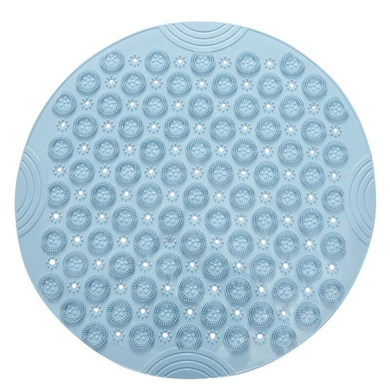 Alas Kaki Matras Kamar Mandi Anti-Slip Shower Room Mats PVC - PJ407 - Blue