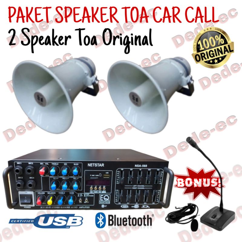 Paket Speaker Toa Car Call 2 Speaker Toa Outdoor