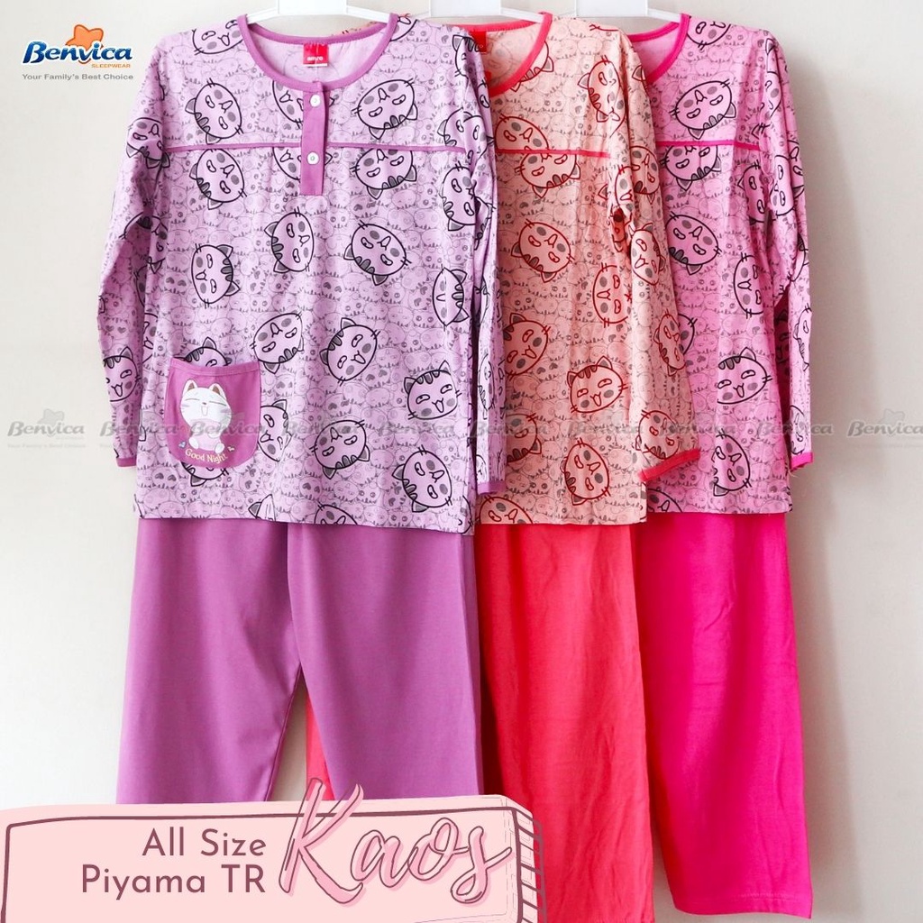 BAJU TIDUR PIYAMA KAOS ALL SIZE ADEM BANYAK MOTIF TR AMRO