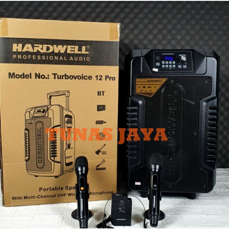 Speaker portable Hardwell Turbo voice 12 pro Bergaransi Resmi