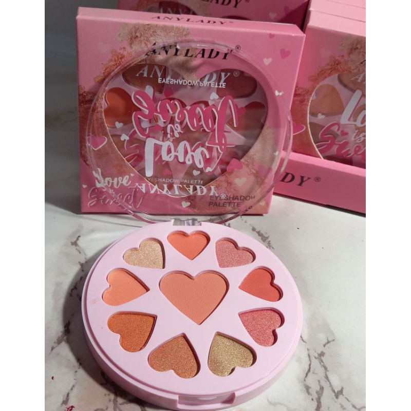 TERMURAH EYESHADOW PALETTE ANYLADY UNICORN DONUT 9 WARNA NO.835/816/756D