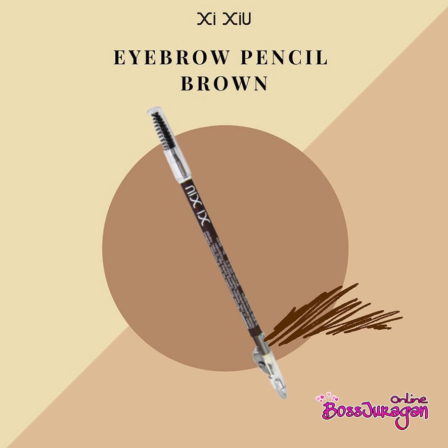 (BOSS) XI XIU Eyebrow Pencil Brown &amp; Black - Xixiu Pensil Alis