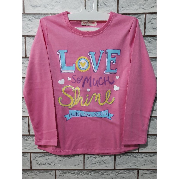 Kaos anak perempuan lengan panjang aero girls kaos anak cewek lengan panjang aero girls