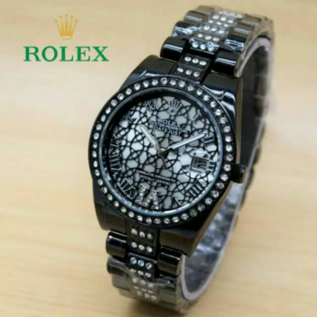 JAM TANGAN WANITA ROLEX DAIMON KW SUPER TGL ON