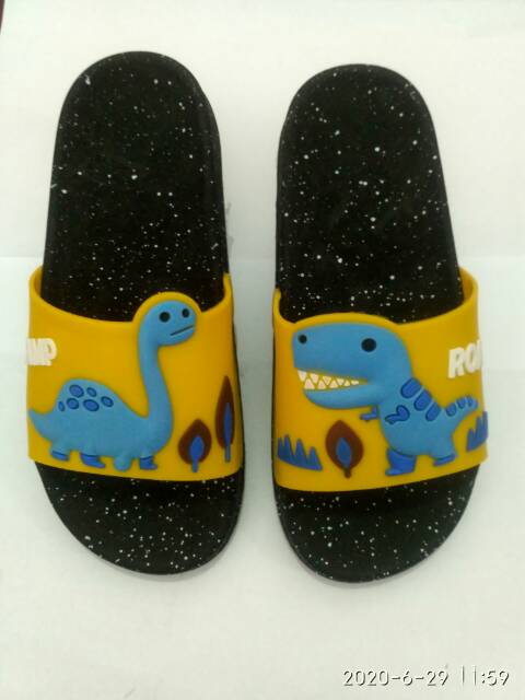 Sendal anak DINO SOL HITAM size 26 - 35