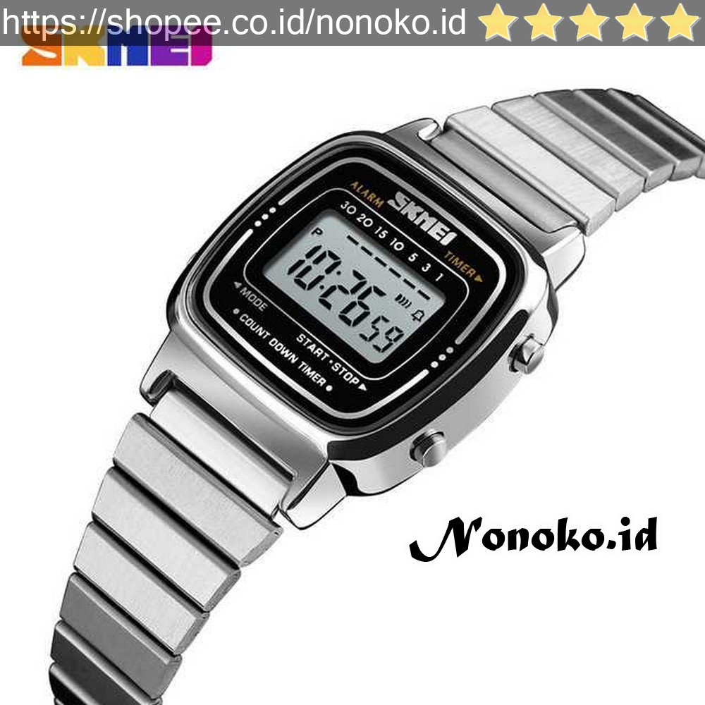 terbaik Jam Tangan Digital Wanita SKMEI  - 1252 Silver